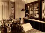 Photograph of Heinrich Schenker's study-bedroom in the Schenkers' apartment on
              Keilgasse